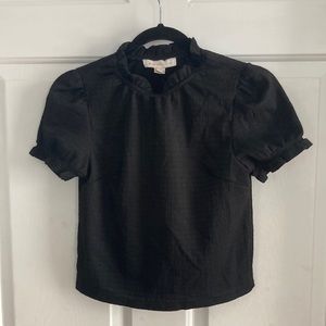 Black boutique style gauze shirt